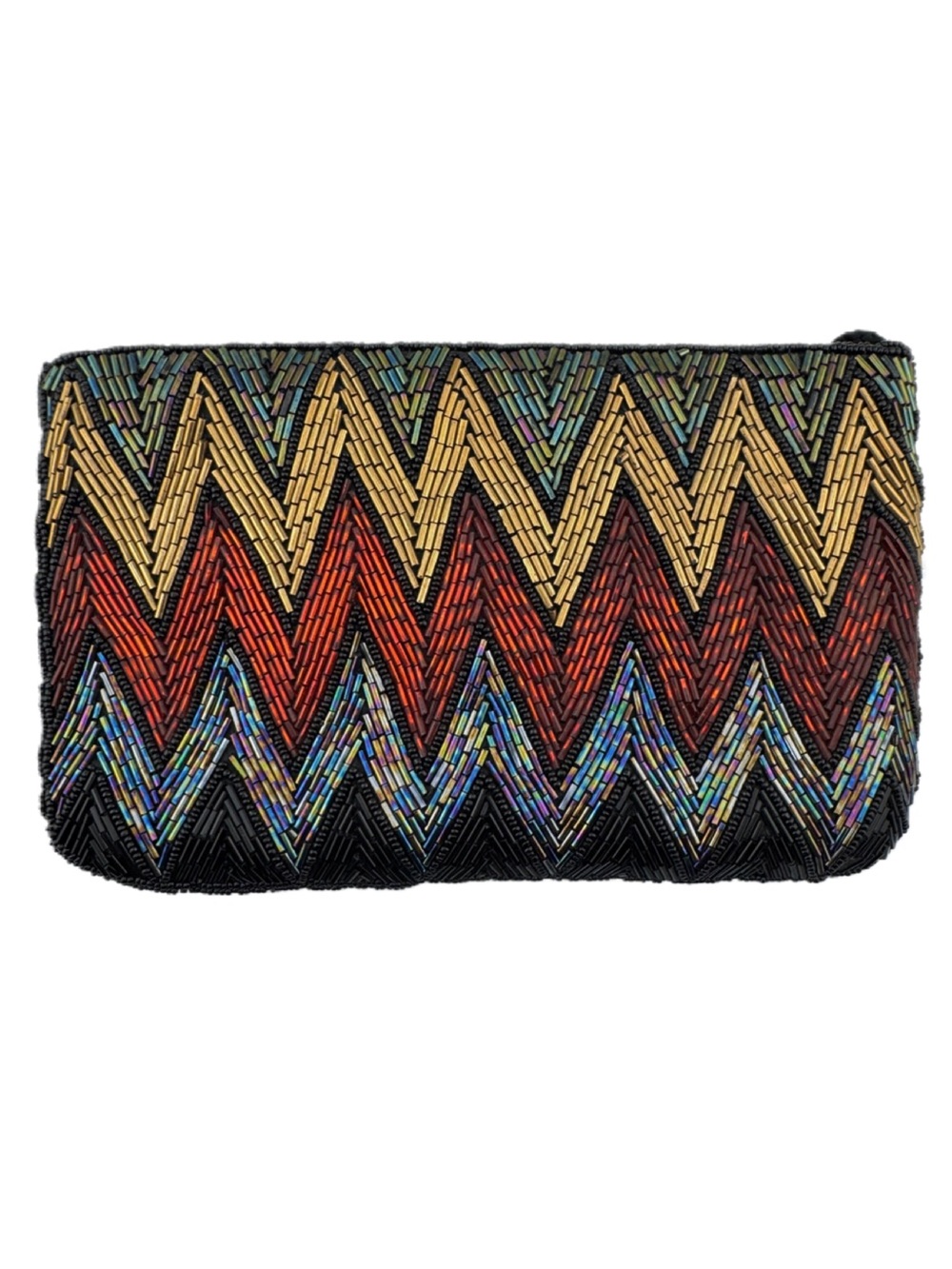 Beaded Chevron Evening Bag